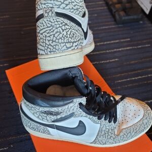 Nike Black and White High-Top Sneakers